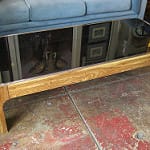 Vintage Glass Topped Coffee table by lacasavictoria glass coffee table photo