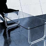 glass coffee table photo